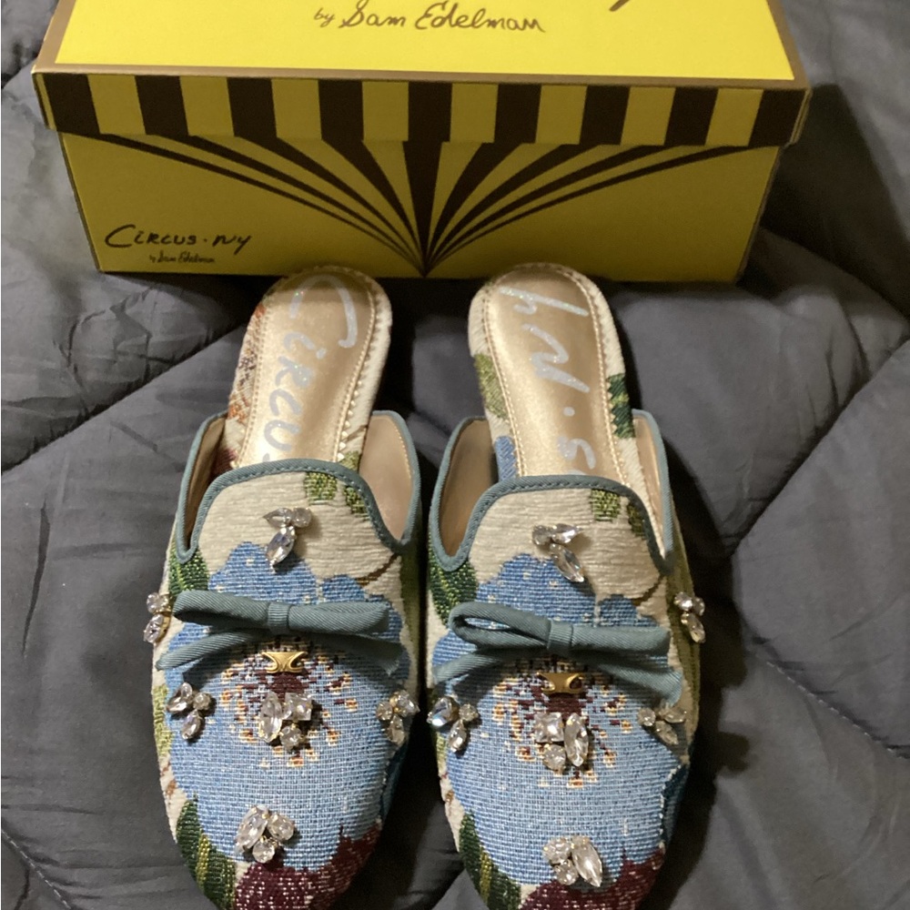 Circus by Sam Edelman Women's Floral Embellished Mules